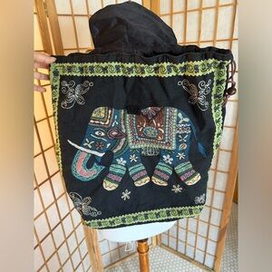 Bohemian Elephant Backpack w/ Adjustable Shoulder Straps